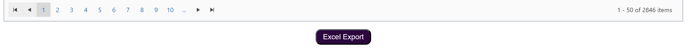 excel export